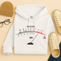 Cool Vintage DB Level VU Meter Music Bass Lover Hoodie