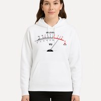 Cool Vintage DB Level VU Meter Music Bass Lover Hoodie