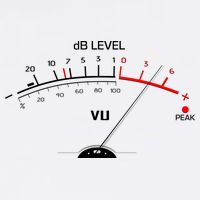 Cool Vintage DB Level VU Meter Music Bass Lover Apron
