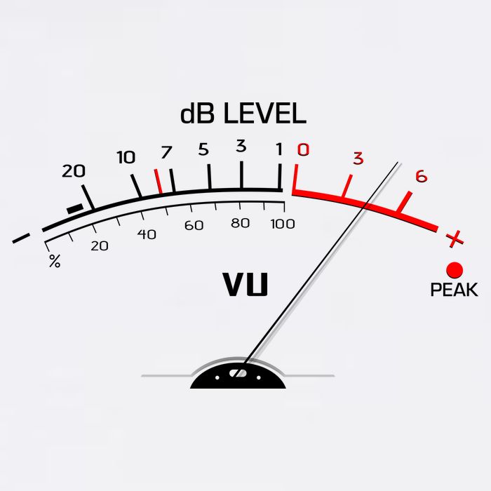Cool Vintage DB Level VU Meter Music Bass Lover Apron