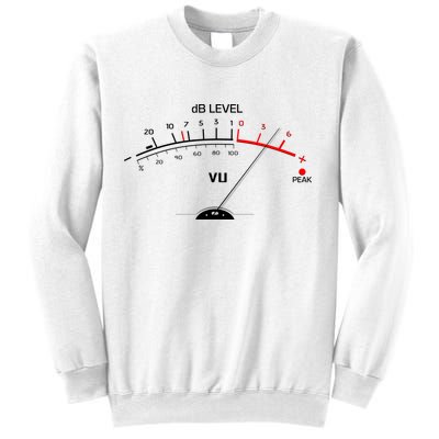 Cool Vintage DB Level VU Meter Music Bass Lover Sweatshirt