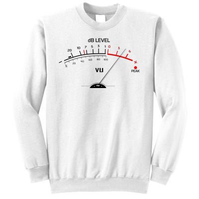 Cool Vintage DB Level VU Meter Music Bass Lover Sweatshirt