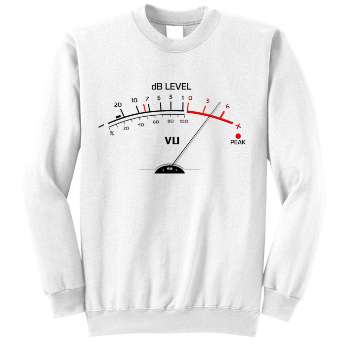 Cool Vintage DB Level VU Meter Music Bass Lover Sweatshirt