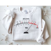 Cool Vintage DB Level VU Meter Music Bass Lover Sweatshirt