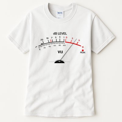 Cool Vintage DB Level VU Meter Music Bass Lover Tall T-Shirt