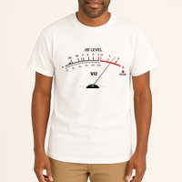 Cool Vintage DB Level VU Meter Music Bass Lover Tall T-Shirt