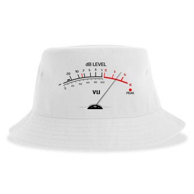 Cool Vintage DB Level VU Meter Music Bass Lover Sustainable Bucket Hat