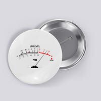 Cool Vintage DB Level VU Meter Music Bass Lover Button
