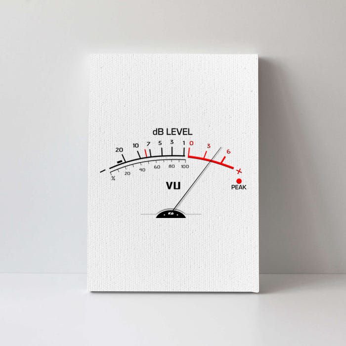 Cool Vintage DB Level VU Meter Music Bass Lover Canvas