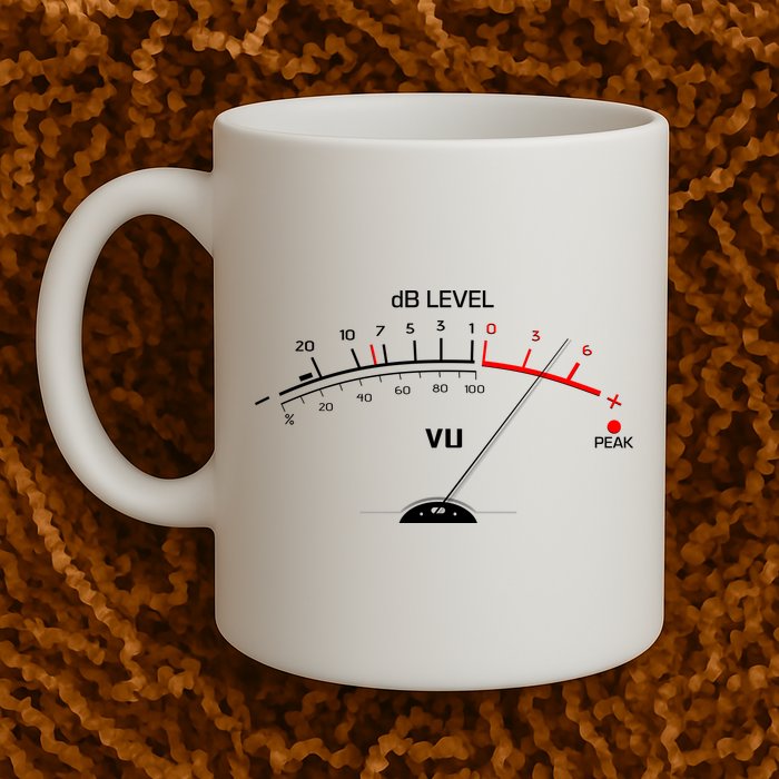 Cool Vintage DB Level VU Meter Music Bass Lover Mug