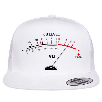 Cool Vintage DB Level VU Meter Music Bass Lover Flatbill Hat