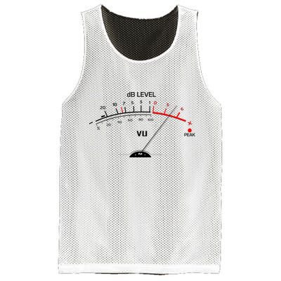 Cool Vintage DB Level VU Meter Music Bass Lover Mesh Reversible Basketball Jersey Tank