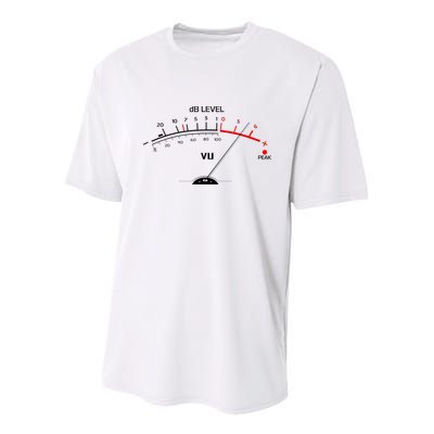 Cool Vintage DB Level VU Meter Music Bass Lover Youth Performance Sprint T-Shirt