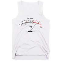 Cool Vintage DB Level VU Meter Music Bass Lover Tank Top