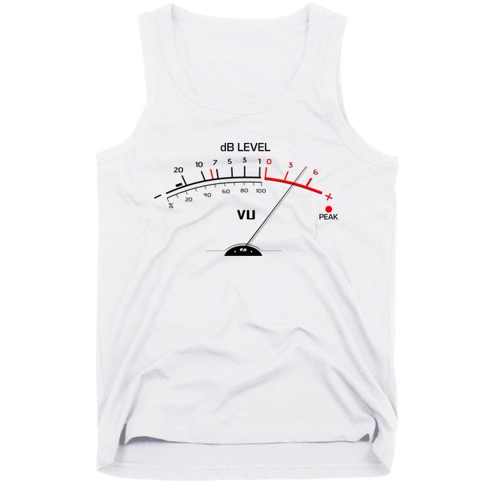 Cool Vintage DB Level VU Meter Music Bass Lover Tank Top