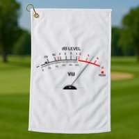 Cool Vintage DB Level VU Meter Music Bass Lover Golf Towel