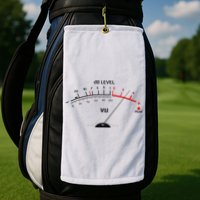 Cool Vintage DB Level VU Meter Music Bass Lover Golf Towel