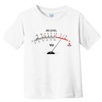 Cool Vintage DB Level VU Meter Music Bass Lover Toddler T-Shirt