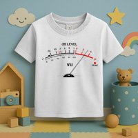 Cool Vintage DB Level VU Meter Music Bass Lover Toddler T-Shirt