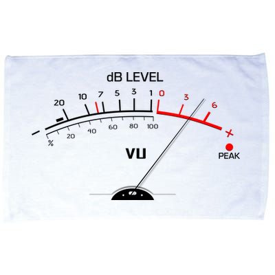 Cool Vintage DB Level VU Meter Music Bass Lover Microfiber Hand Towel