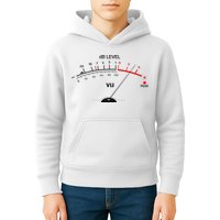 Cool Vintage DB Level VU Meter Music Bass Lover Kids Hoodie
