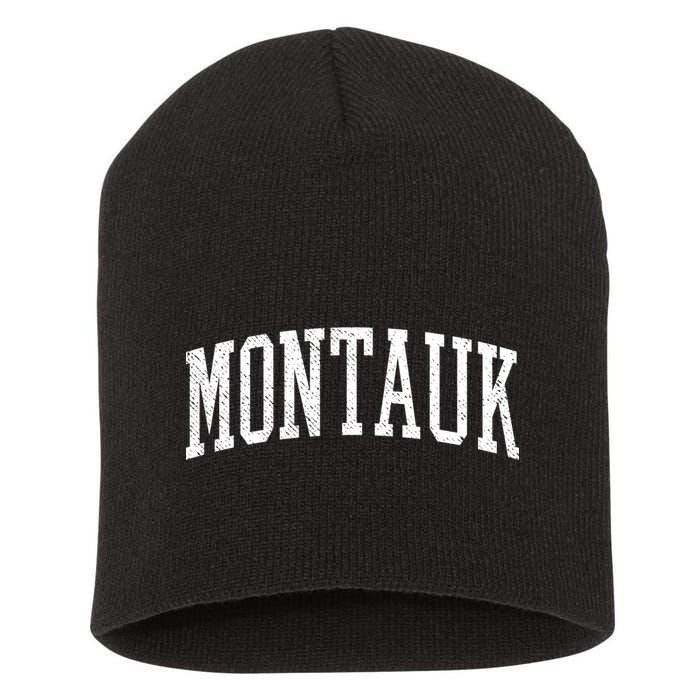Classic Varsity Distressed Montauk Short Acrylic Beanie