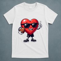 Cute Valentines Day Heart Playing Football T-Shirt