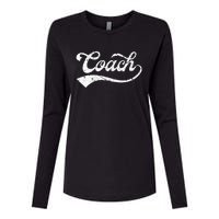 Coach Vintage Distressed Personal Trainer Coaching Gift Womens Cotton Relaxed Long Sleeve T-Shirt