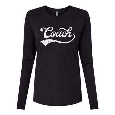 Coach Vintage Distressed Personal Trainer Coaching Gift Womens Cotton Relaxed Long Sleeve T-Shirt