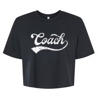 Coach Vintage Distressed Personal Trainer Coaching Gift Bella+Canvas Jersey Crop Tee