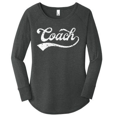 Coach Vintage Distressed Personal Trainer Coaching Gift Women's Perfect Tri Tunic Long Sleeve Shirt