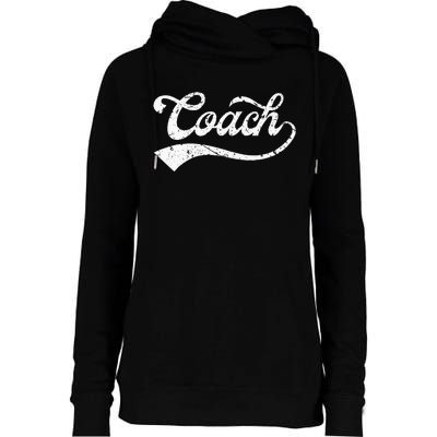 Coach Vintage Distressed Personal Trainer Coaching Gift Womens Funnel Neck Pullover Hood