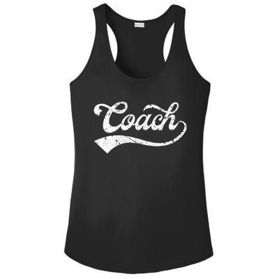 Coach Vintage Distressed Personal Trainer Coaching Gift Ladies PosiCharge Competitor Racerback Tank