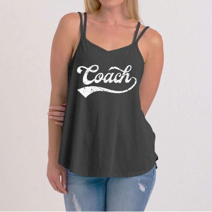 Coach Vintage Distressed Personal Trainer Coaching Gift Women's Strappy Tank