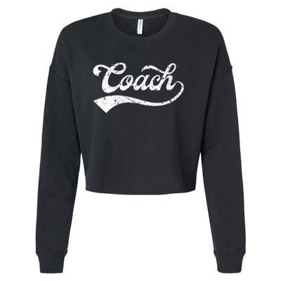 Coach Vintage Distressed Personal Trainer Coaching Gift Cropped Pullover Crew