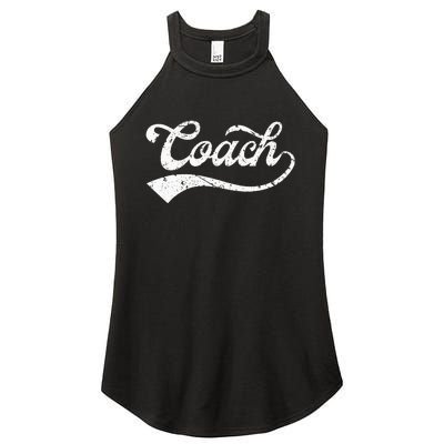 Coach Vintage Distressed Personal Trainer Coaching Gift Women's Perfect Tri Rocker Tank