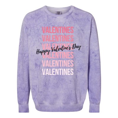 Cute Valentine's Day Gradient Valentine's Party Gift Colorblast Crewneck Sweatshirt