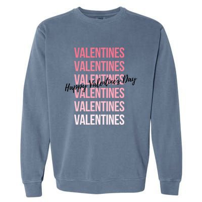 Cute Valentine's Day Gradient Valentine's Party Gift Garment-Dyed Sweatshirt