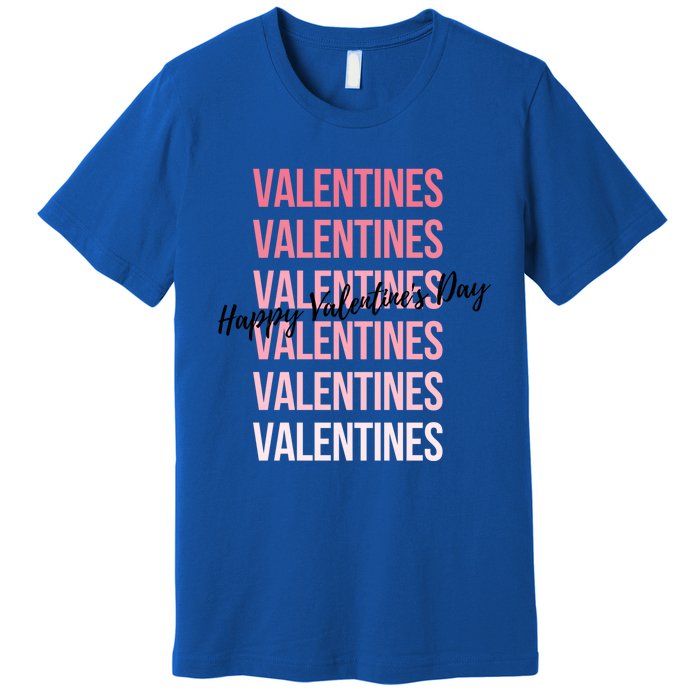 Cute Valentine's Day Gradient Valentine's Party Gift Premium T-Shirt