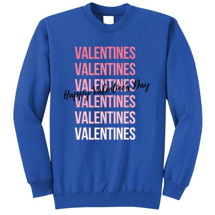 Cute Valentine's Day Gradient Valentine's Party Gift Tall Sweatshirt