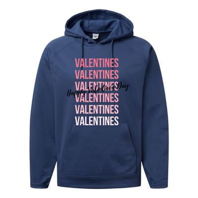 Cute Valentine's Day Gradient Valentine's Party Gift Performance Fleece Hoodie