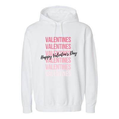 Cute Valentine's Day Gradient Valentine's Party Gift Garment-Dyed Fleece Hoodie