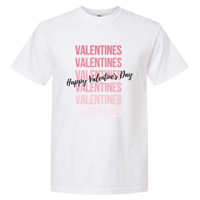 Cute Valentine's Day Gradient Valentine's Party Gift Garment-Dyed Heavyweight T-Shirt