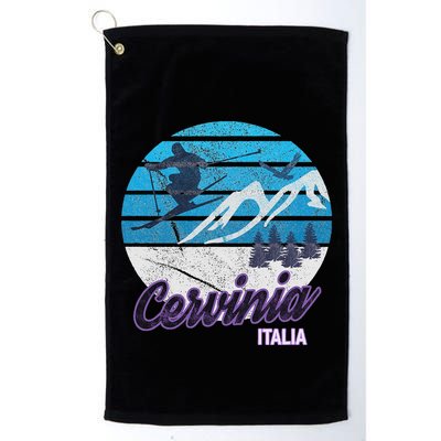 Cervinia Valle DAosta Italy Ski Resort Snowboarding Golf Towel