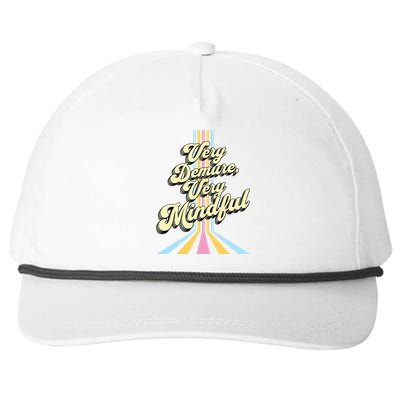 Cute Very Demure Very Mindful Trend Demure Mindful Women Snapback Five-Panel Rope Hat