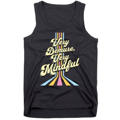 Cute Very Demure Very Mindful Trend Demure Mindful Women Tank Top