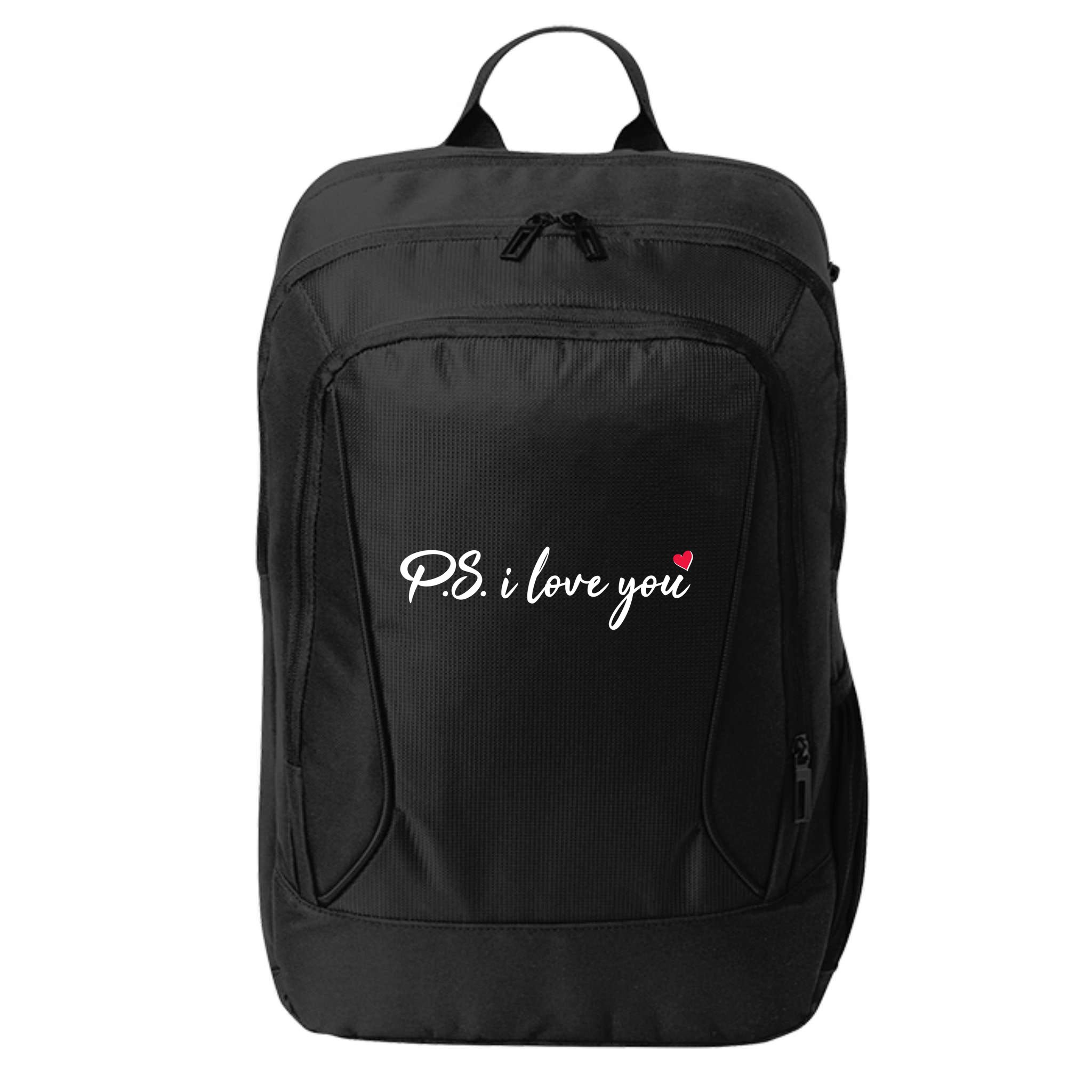 Cute Valentines Day P.S. I Love You City Backpack
