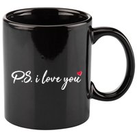 Cute Valentines Day P.S. I Love You 11oz C Handle Ceramic Mug