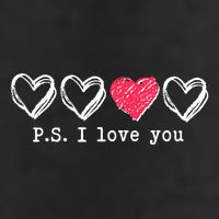 Cute Valentines Day P.S. I Love You Hearts 11oz C Handle Ceramic Mug