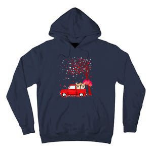 Corgi Valentine's Day Gifts Dogs Red Truck Hearts Tall Hoodie